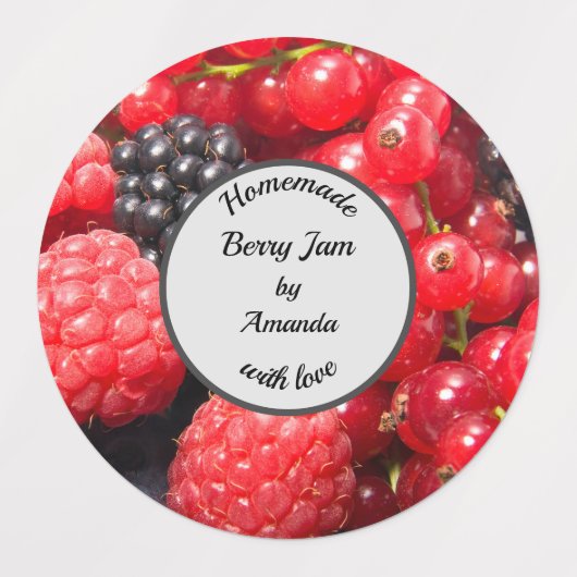 ラブキッチンアクセサリーフォトジャム付き手作り ラベル (デザイン1)