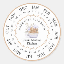 ラブキッチンフードシールでカスタマイズ可能 ラウンドシール