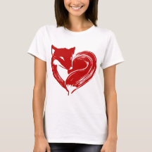 ラブキツネシャツ