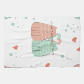 ラブキャッツデザイン キッチンタオル (横)