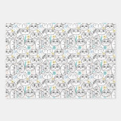 ラブキャッツラッピング紙シート ラッピングペーパーシート (正面)