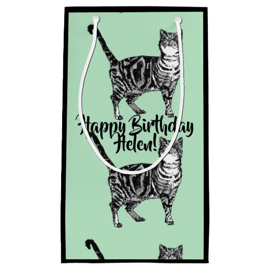 ラブキャッツ ミント タビー ネコ 動物 ペット ギフトバッグ (正面)