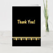 ラブキャットサンキューカードby詩人アディエラ・アコー 箔グリーティングカード (正面)