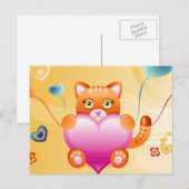 ラブキャット ポストカード (正面/裏面)