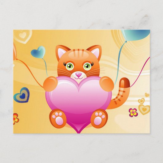 ラブキャット ポストカード (正面)