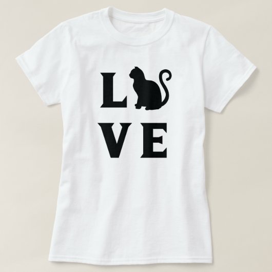 ラブキャット Tシャツ (デザイン正面)
