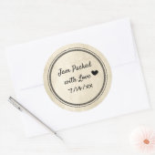 ラブキャニング瓶ラベルが詰まったヴィンテージジャム ラウンドシール (封筒)