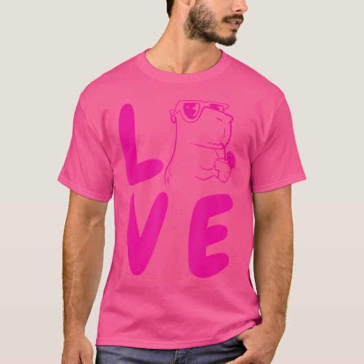ラブキャピバラ Tシャツ (正面)