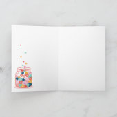 ラブキャンディハートメッセージメイソンジャールバレンタイン シーズンカード (内部)