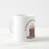 ラブキャンドル付き自家製 コーヒーマグカップ (正面左)