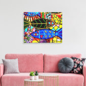 ラブキャンバスのタラベラ魚 キャンバスプリント (インサイチュ (リビング))