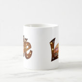 ラブキャンピングかわいらし コーヒーマグカップ (中央)