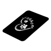 ラブキャンピングドッグポープリントハートビーチサンダルコーヒー マグネット (左側)