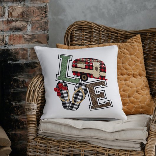 ラブキャンピングモダンクリスマスキャンパービーチサンダル アウトドアクッション