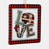 ラブキャンピングモダンクリスマスキャンパービーチサンダル セラミックオーナメント (右)