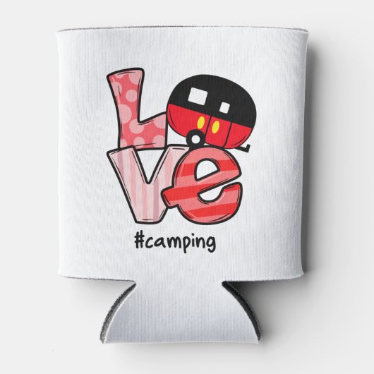 ラブキャンピング#Camping 缶クーラー (正面)