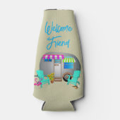 ラブキャンプことわざシルバートラベルトレーラー ボトルクーラー (正面)