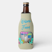 ラブキャンプことわざシルバートラベルトレーラー ボトルクーラー (ボトル正面)