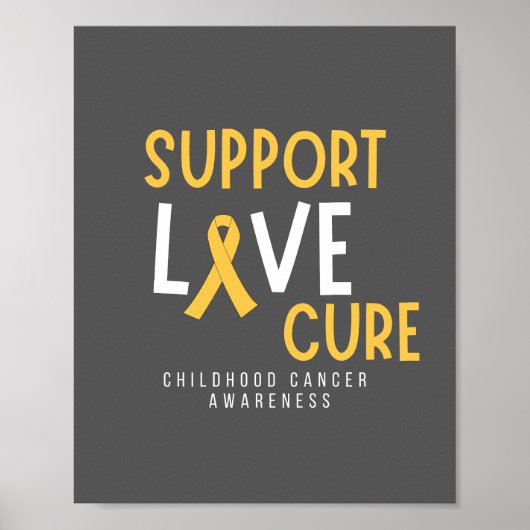 ラブキュア小児癌を支援するポスター&プリント ポスター (正面)