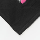 ラブキュア格言ヒマワリ乳がん認識度 フリースブランケット (角)