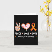 ラブキュア白血病認識度メンズウィメンズキッズルーカム カード (黄色い花)