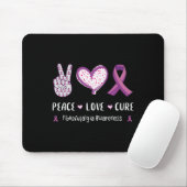 ラブキュア線維筋痛認識度メンズウィメンズキッズ マウスパッド (マウス)