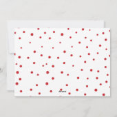 ラブキュートタイポグラフィバレンタインデーフラット シーズンカード (裏面)