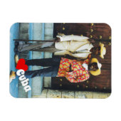 ラブキューバ、キューバ人男性 マグネット (横)