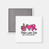 ラブキュールピンクリボンガン乳認識度3 マグネット (正面/裏面)