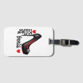 ラブキラーヒールガーリーシューグラフィック ラゲッジタグ (正面横)