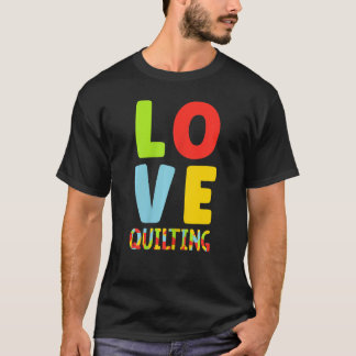 ラブキルティングキルター裁縫キルト Tシャツ