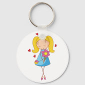 ラブキーチェーンの女の子 キーホルダー (正面)