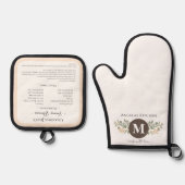 ラブキープサケレシピ 鍋つかみ&鍋敷きセット (正面)