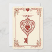 ラブキー ラブ セーブ・ザ・デート インビテーション (裏面)