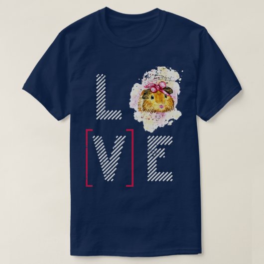 ラブギニアピグ Tシャツ (デザイン正面)