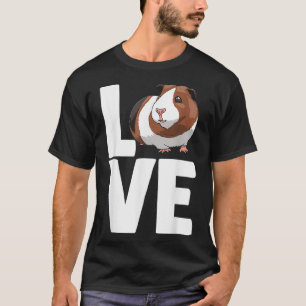 ラブギニアピッグTee女おもしろい性Cavy Tees Pet Lov Tシャツ