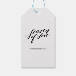 ラブギフトのハンドスクリプトシーズンラベル ギフトタグ