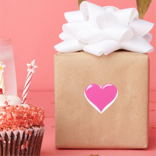 ラブギフトピンクハートシール ハートシール (パーティー)