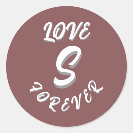 ラブギフト夫妻ガールフレンド彼氏の友人 ラウンドシール (正面)