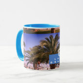 ラブギリシャのモノグラムパームツリーサマーマグカップ マグカップ (正面左)