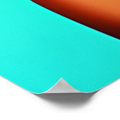 ラブクイーンレインボーキュートヘアブラックメラニンアフロロ ポスター (角)