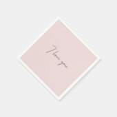 ラブクォート ウェディング バレンタインデー ボールドピンク スタンダードカクテルナプキン (角)