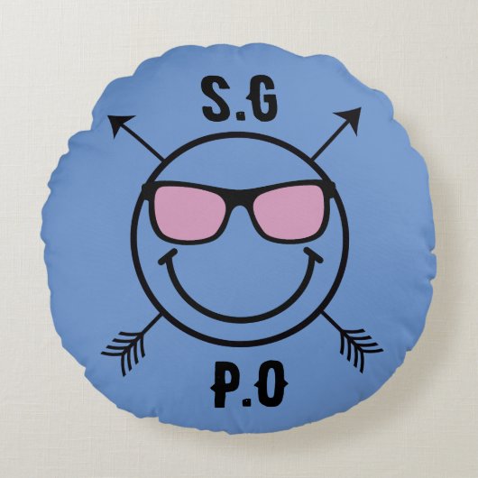 ラブクッション 初恋人 カップル 円形クッション (正面)