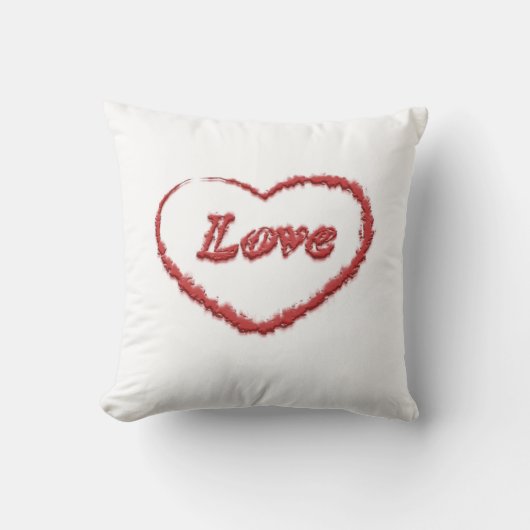 ラブクラウドハート枕 クッション (正面)