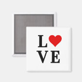 ラブクラシックハートシンプルエレガント マグネット (正面/裏面)