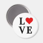 ラブクラシックハートシンプルエレガント マグネット (正面/裏面)