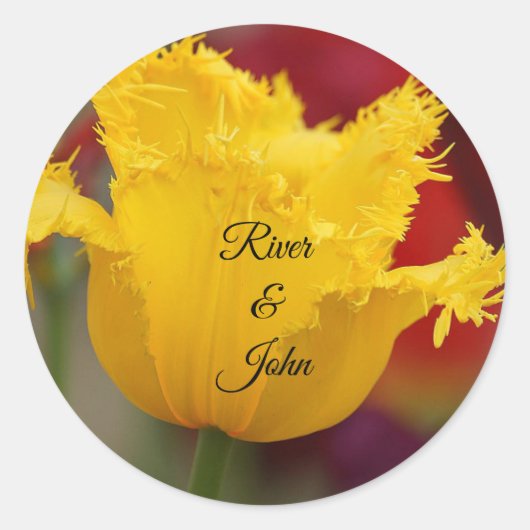 ラブクラシックラウンドのステッカー ラウンドシール (正面)