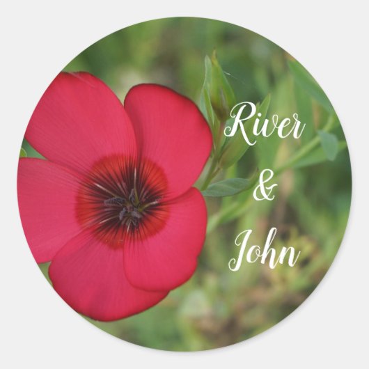 ラブクラシックラウンドのステッカー ラウンドシール (正面)