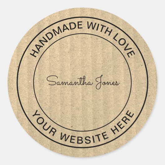 ラブクラフトで手作りDIYクラフト紙 ラウンドシール (正面)