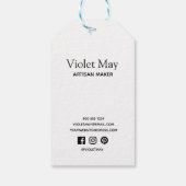 ラブクラフトで手作縁どり素朴フローラ ギフトタグ (裏面)